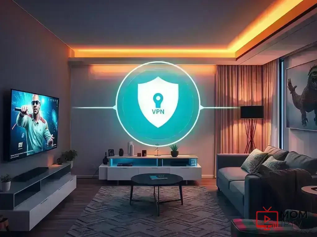 Secure streaming setup with VPN and security features